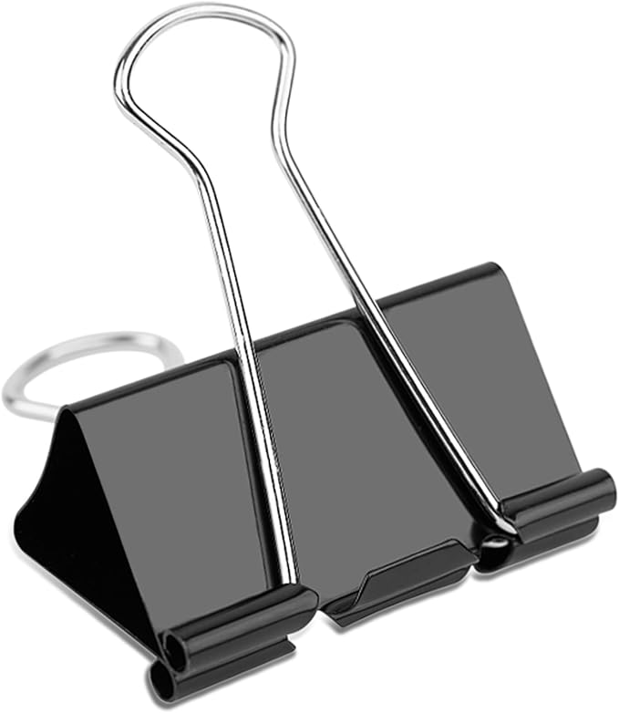 Ufmarine Extra Large Binder Clips 2 inch, (40 Pcs) Big Paper Clips for Office Supplies