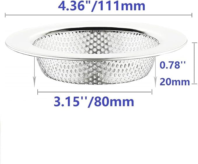 3 PCs Kitchen Sink Strainers, Food Strainer for Kitchen, Sink Food Catcher(Home Kitchen Essentials)