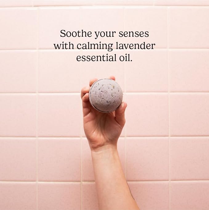 PACHA SOAP Co. Froth Bath Bomb, 3-Pack - Scents of French Lavender, Nourishing, Moisturizing, Naturally Derived & Handcrafted in The USA