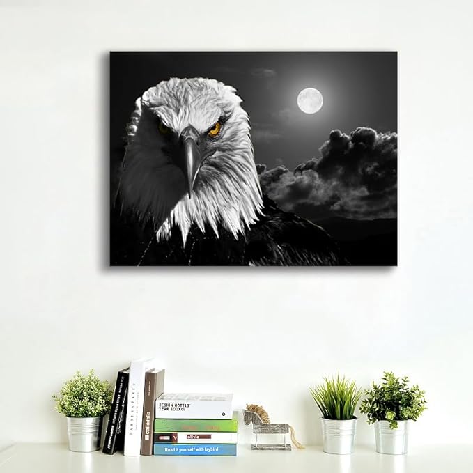 ZESTRILIA Eagle Canvas Wall Art Prints Picture (12x16 Inch) 5