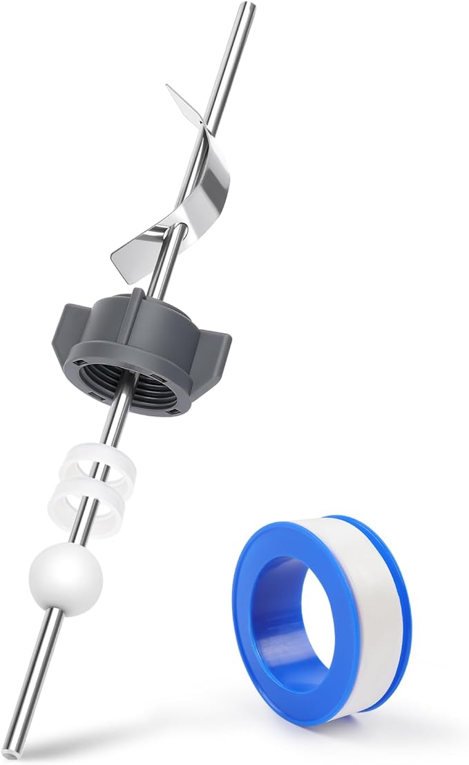 Lavatory Pop Up Center Piece Assembly, Pop-Up Drain Repair Kit, Compatible with Moen, Kohler with 15MM Ball, Long Rod, Bathroom Sink Pivot Rod Replacement Parts