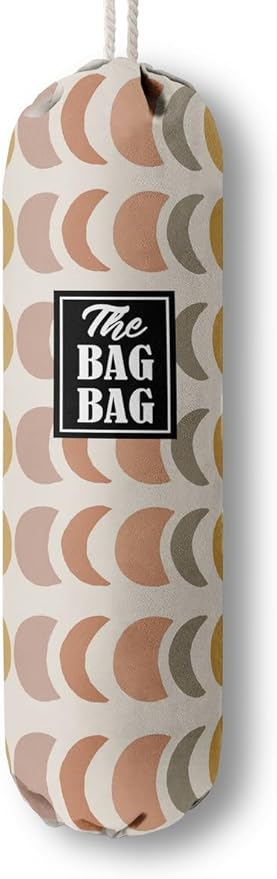 The Bag Bag Grocery Bag Holder, Boho Pattern Grocery Bags Holder Organizer For Shopping Bags, Wall Mount Plastic Bags Storage Container Dispensers, Kitchen Gifts For Women Family Grandma Mom(H-27)