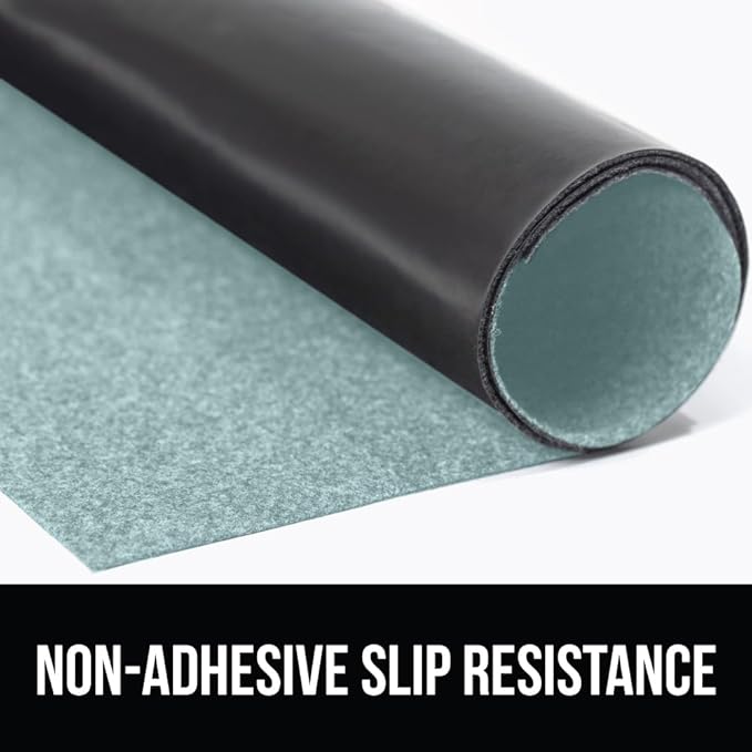 GORILLA GRIP LeakGuard Non-Adhesive Under Sink Mat for Kitchen Cabinet, Waterproof Quick Dry Shelf Liner, Durable Absorbent Felt Mats for Bathroom Sinks, Cabinets, Dresser, Easy Trim, 24x24 Spa Blue