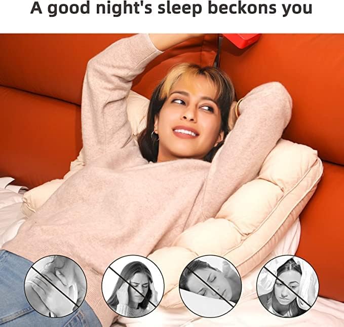 YOUR MOON Super Support Soft Down-Alternative Pillow Standard Size, Fluffy Soft Luxury Hotel Gel Sleeping Pillows, Bed Pillows for Side Sleepers(Pink)