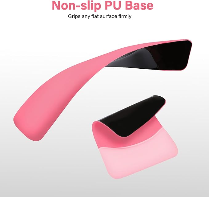 MOSISO Wrist Rest Support for Mouse Pad & Keyboard Set, Rectangular Ergonomic Mousepad Non-Slip Base Home/Office Pain Relief & Easy Typing Pad with Neoprene Cloth & Raised Silicone Lining, Melon Pink