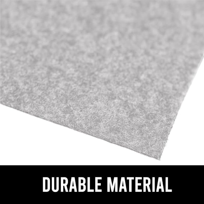 GORILLA GRIP LeakGuard Non-Adhesive Under Sink Mat for Kitchen Cabinet, 24x50, Waterproof Quick Dry Shelf Liner, Durable Absorbent Felt Mats for Bathroom Sinks, Cabinets, Dresser, Easy Trim Light Gray