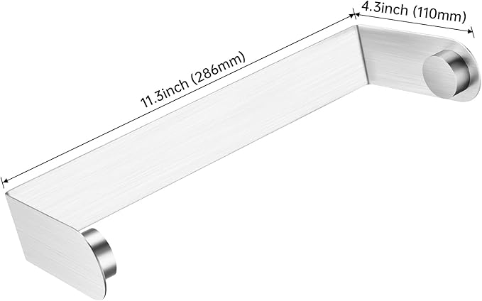 DELITON Magnetic Paper Towel Holder - Multifunctional Paper Towel Bar with Strong Magnetic Backing for Kitchen, Refrigerator, Grill Silver