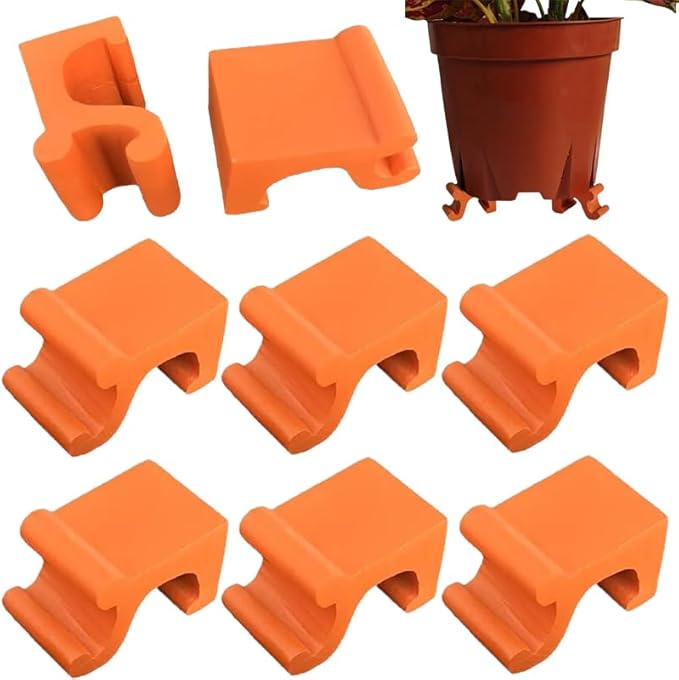 HKOYTIUP 6pcs Plant Risers Resin Pot Feet for Outdoor Planters 1.18 Inch Tall Frost Proof Plant Elevators for Pots for Outdoor Garden Lawn