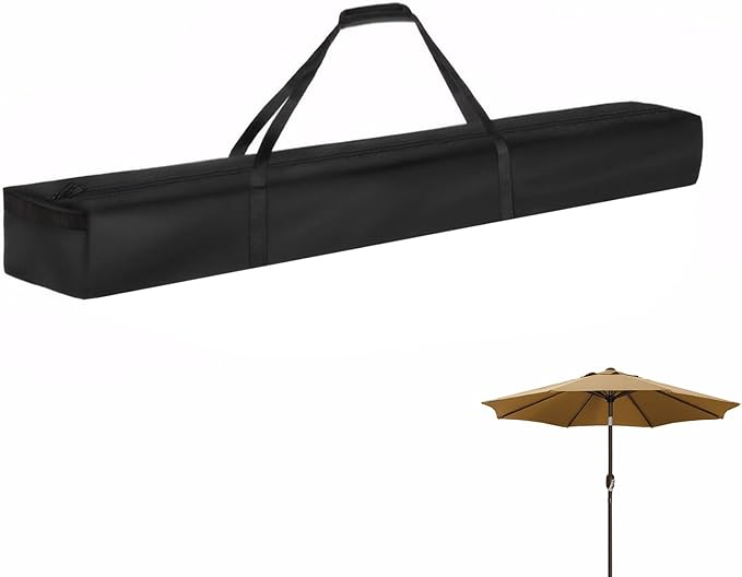 LUEXBOX 67 Inch Patio Umbrella Storage Bag for Outdoor, Nylon Beach Umbrella Folding Cover, Heavy Duty Zipper Travel Carrying Duffle Bag for Sports, Beach