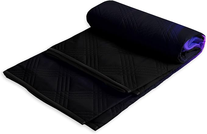 Outdoor Picnic Blanket Portable Ultrasonic Waterproof Picnic Purple Lines Printed Camping Beach Mat for Sand and Wet Grass Hiking (Purple Lines S