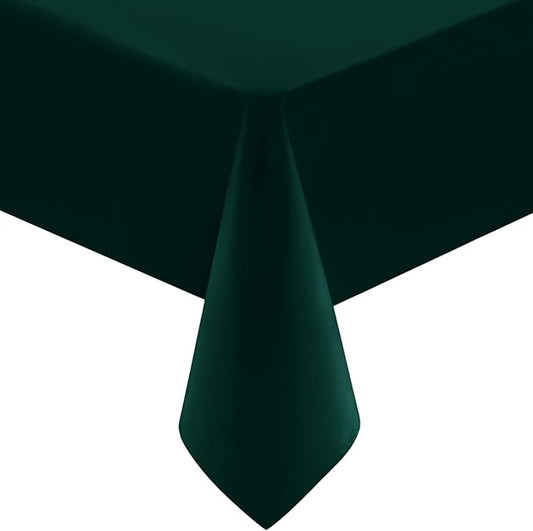 Utopia Kitchen 1 Pack 4 Foot Rectangle Table Cloth [60x84 Inches, Hunter Green] Stain and Wrinkle Resistant Tablecloth Washable Polyester Cover for Dining, Buffet Parties, Picnic and Weddings