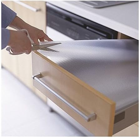 Con-Tact Brand Duraliner Shelf Liner, Non-Adhesive and Multi-Use Drawer Liner, Made of Vinyl, Waterproof Liner, 12" x 25', Diamond Clear