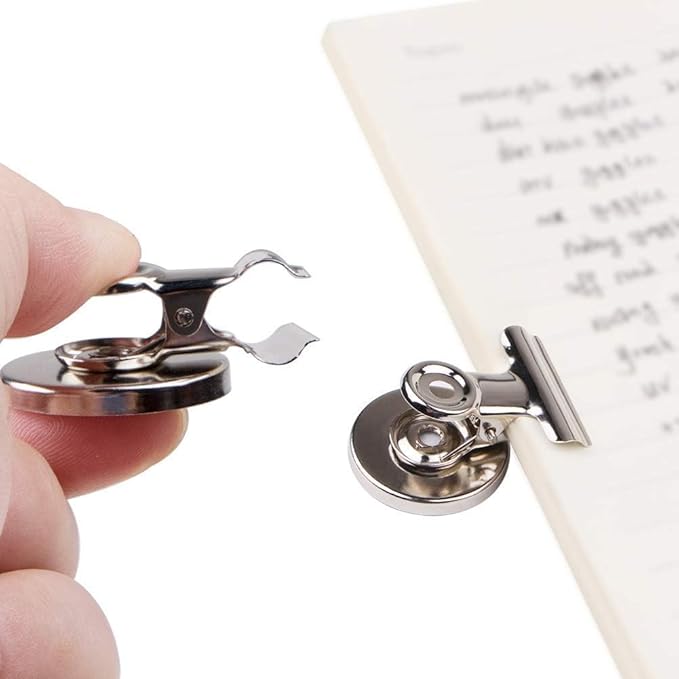 VNDUEEY 200 Pack Magnetic Clips Fridge Magnets, Magnetic Paper Clip, Whiteboard Magnets Refrigerator Magnet, Strong Magnet Clips for Home, Office, Teaching, School Locker