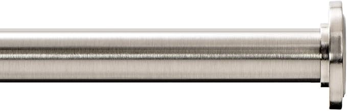 Ivilon Tension Curtain Rod - Spring Tension Rod for Windows or Shower, 54 to 90 Inch. Brushed Nickel