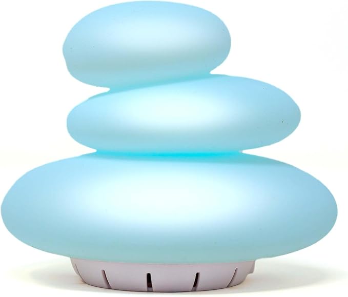 Mindsight 'Breathing Buddha' Guided Visual Meditation Tool for Mindfulness | Slow Your Breathing & Calm Your Mind for Stress & Anxiety Relief | Perfect for Adults & Kids (Multicolor, Pebble (Sound))