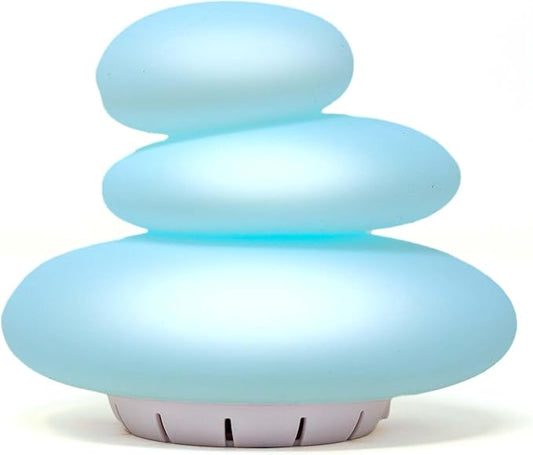 Mindsight 'Breathing Buddha' Guided Visual Meditation Tool for Mindfulness | Slow Your Breathing & Calm Your Mind for Stress & Anxiety Relief | Perfect for Adults & Kids (Multicolor, Pebble (Sound))