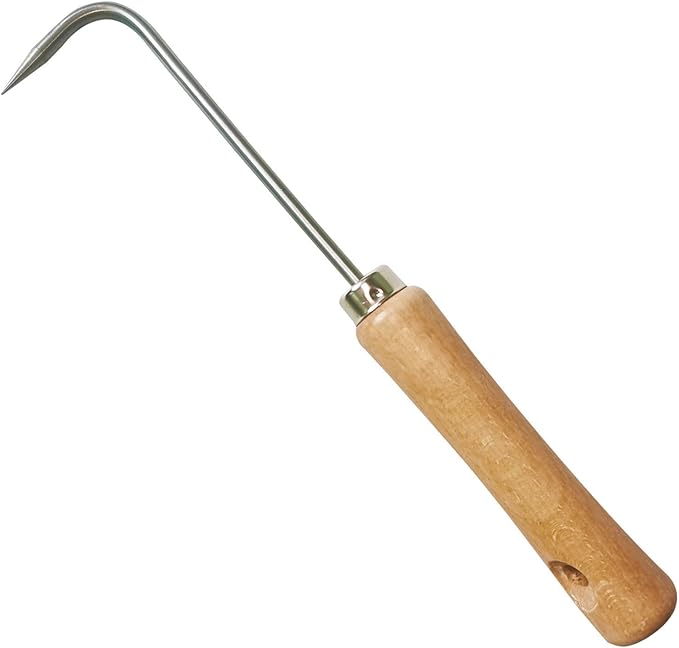 Crack Weeder Crevice Weeding Tool | Stainless Steel L-Shape Single-Claw Hook | Crevice Weed Remover | Patio Crack Weeder
