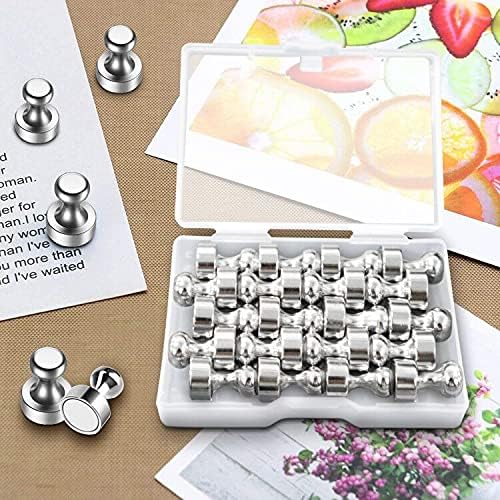 Fridge Magnets, Refrigerator Magnets, Strong Magnets for Whiteboard, Small Magnets Perfect for Classroom Office Kitchen Accessories Decorative Locker Magnetic 50PCS in a Box