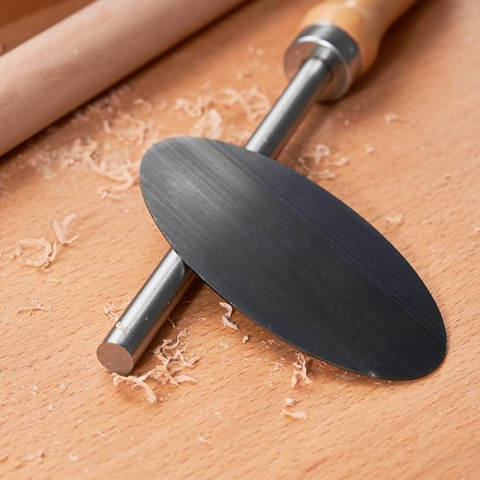 New Cabinet Scraper Cards and Cabinet Scraper Burnisher with 6 Piece Multi-Shaped Scraper Set 1 Oval 2 Double Convex/concave 1 Rectangle 1 Curved and 1 Gooseneck Scraper (HTCSCS07)
