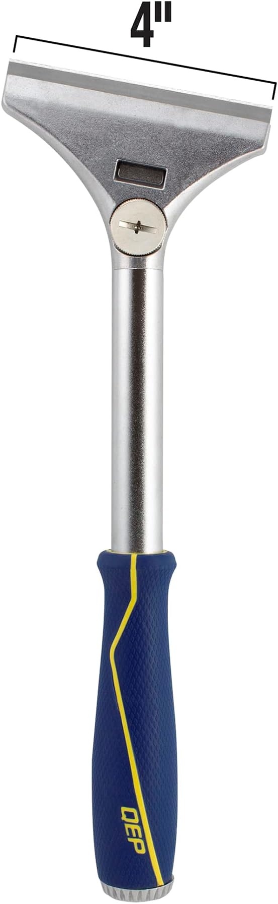 QEP 62920 4 in. Floor and Wall Razor Scraper with 5.25 in. Handle and Stainless Steel Blade