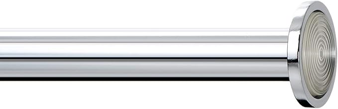 Ivilon Tension Curtain Rod - Spring Tension Rod for Windows or Shower, 24 to 36 Inch. Chrome