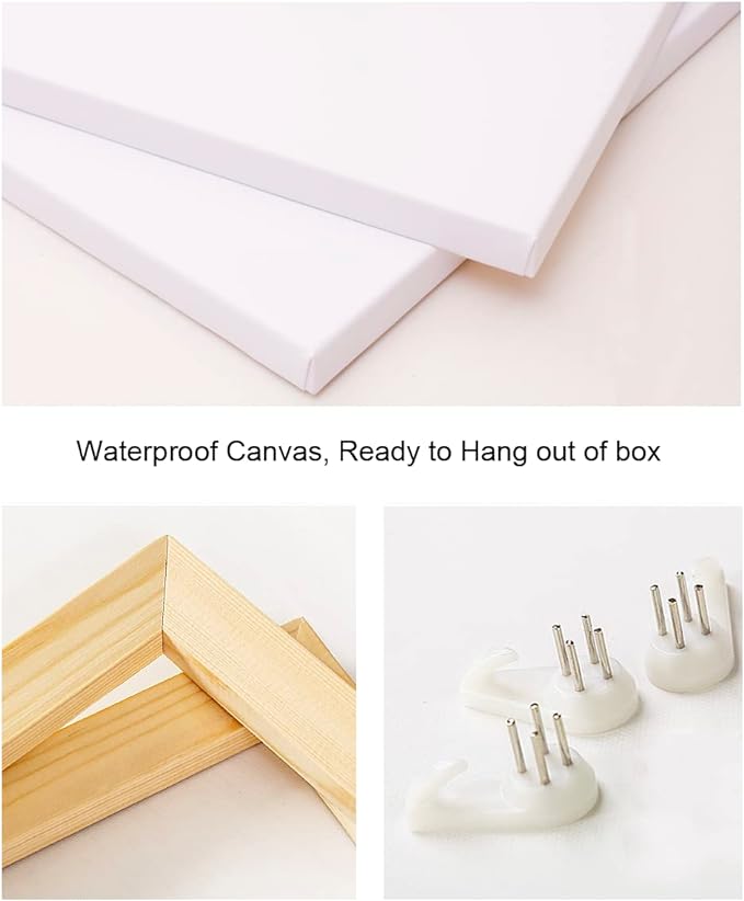 Biuteawal 3 Panel Wall Art Yin Yang Symbol on Wood Backgroud Picture Traditional Chinese Culture Art Prints Black White Blue Painting Retro Artwork Home Office Living Room Bedroom Decor Gallery