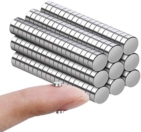 RHINOCATS 200Pcs Small Magnets，3x2mm Mini Magnets for Miniatures, DIY, Office, Hobbies, Crafts and Science