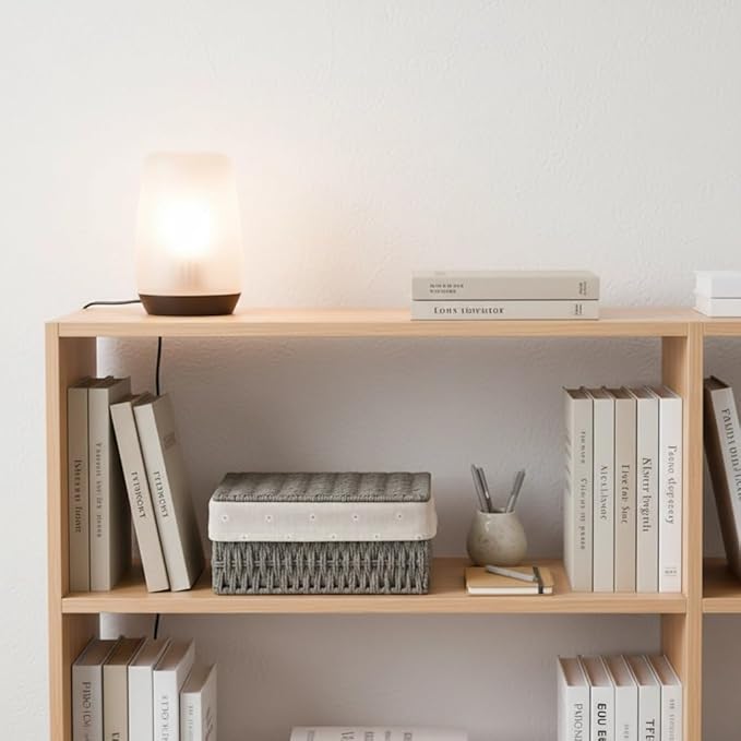 3PCS Wicker Basket with Lid Paper Rope Storage Baskets for Shelf Baskets Storage Bins with Lid and Removable Liner Makeup Bathroom Closet Drawer Desk Organizer Shelf Baskets (Grey)