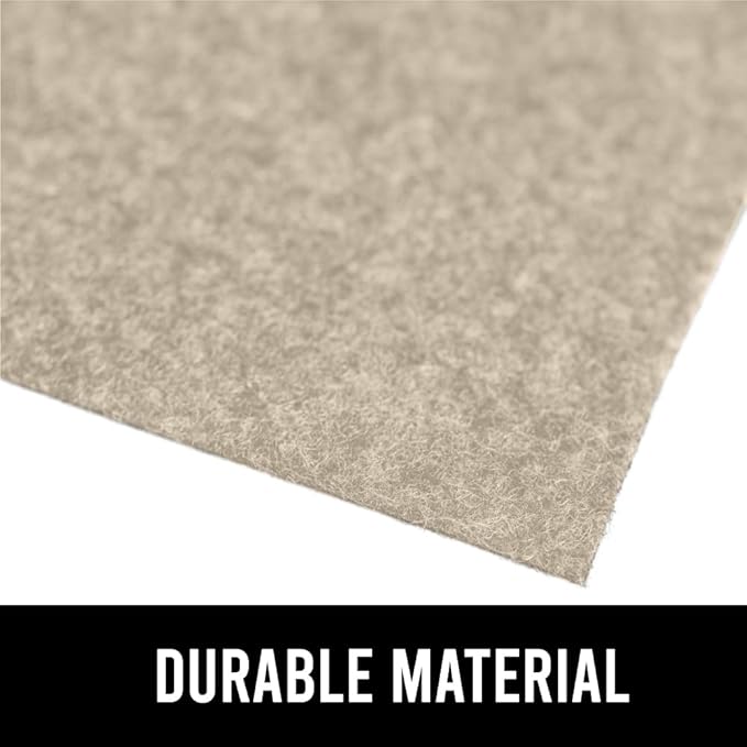 GORILLA GRIP LeakGuard Non-Adhesive Under Sink Mat for Kitchen Cabinet, 24x50, Waterproof Quick Dry Shelf Liner, Durable Absorbent Felt Mats for Bathroom Sinks, Cabinets, Dresser, Easy to Trim, Beige