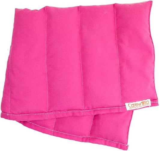 Microwave Heating Pad for Pain Relief, 9 x 22 Multipurpose Pads, Natural Buckwheat and Lavender Mix, Hot/Cold, Aromatherapy, Made in USA (Pink)