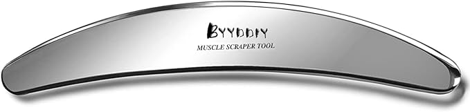 BYYDDIY Stainless Steel Gua Sha Tool, Muscle Scraper Tool,Soft Tissue Massage Scraper,Muscle Scraping Tool (C)