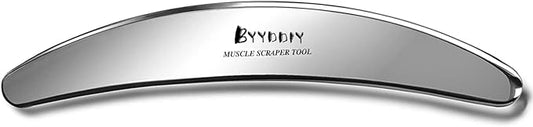 BYYDDIY Stainless Steel Gua Sha Tool, Muscle Scraper Tool,Soft Tissue Massage Scraper,Muscle Scraping Tool (C)