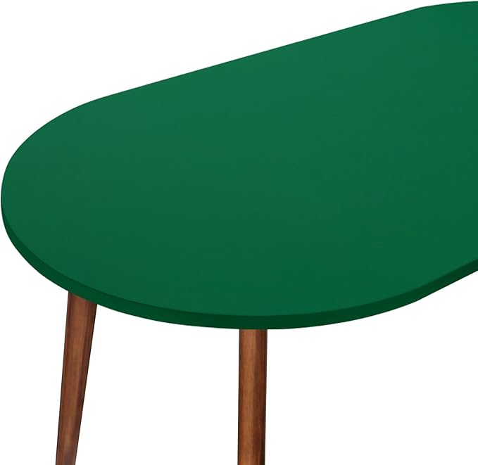 NEWISHER Fitted Oval Tablecloth 48 x 68 Inch Elastic Table Cloth, Stretch Spandex Table Cover Green Washable Polyester Top Cap Cover for Dining Picnic Camping Indoor and Outdoor