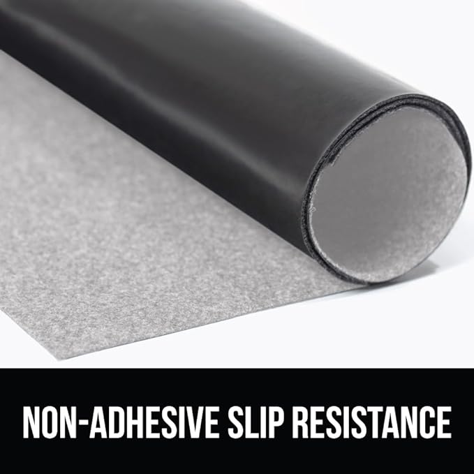GORILLA GRIP LeakGuard Non-Adhesive Under Sink Mat for Kitchen Cabinet, 24x50, Waterproof Quick Dry Shelf Liner, Durable Absorbent Felt Mats for Bathroom Sinks, Cabinets, Dresser, Easy Trim Light Gray
