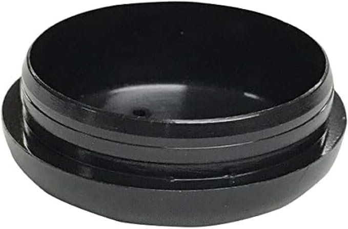 1-1/2" Deluxe Wrought Iron Patio Furniture Feet Glides, Round Plastic Chair Leg Caps, Floor Protector for Chairs, Pack of 25, Black