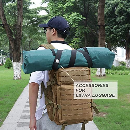 MAGARROW 2" Utility Luggage Straps with Buckle Adjustable, 4-Pack (Black, 2 in x 4.5 ft)