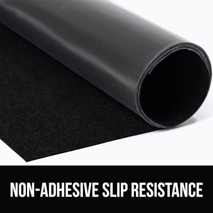 GORILLA GRIP LeakGuard Non-Adhesive Under Sink Mat for Kitchen Cabinet, 24x60, Waterproof Quick Dry Shelf Liner, Durable Absorbent Felt Mats for Bathroom Sinks, Cabinets, Dresser, Easy to Trim, Black