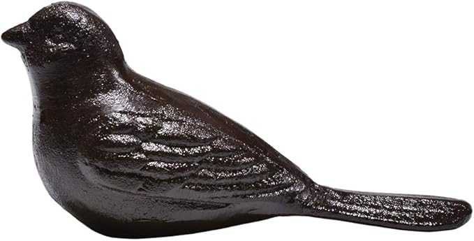 Door Stopper Wedge, Heavy Duty Cast Iron Decorative Bird Door Stops, Rustic Doorstop,Vintage Animal Statue (Bird)