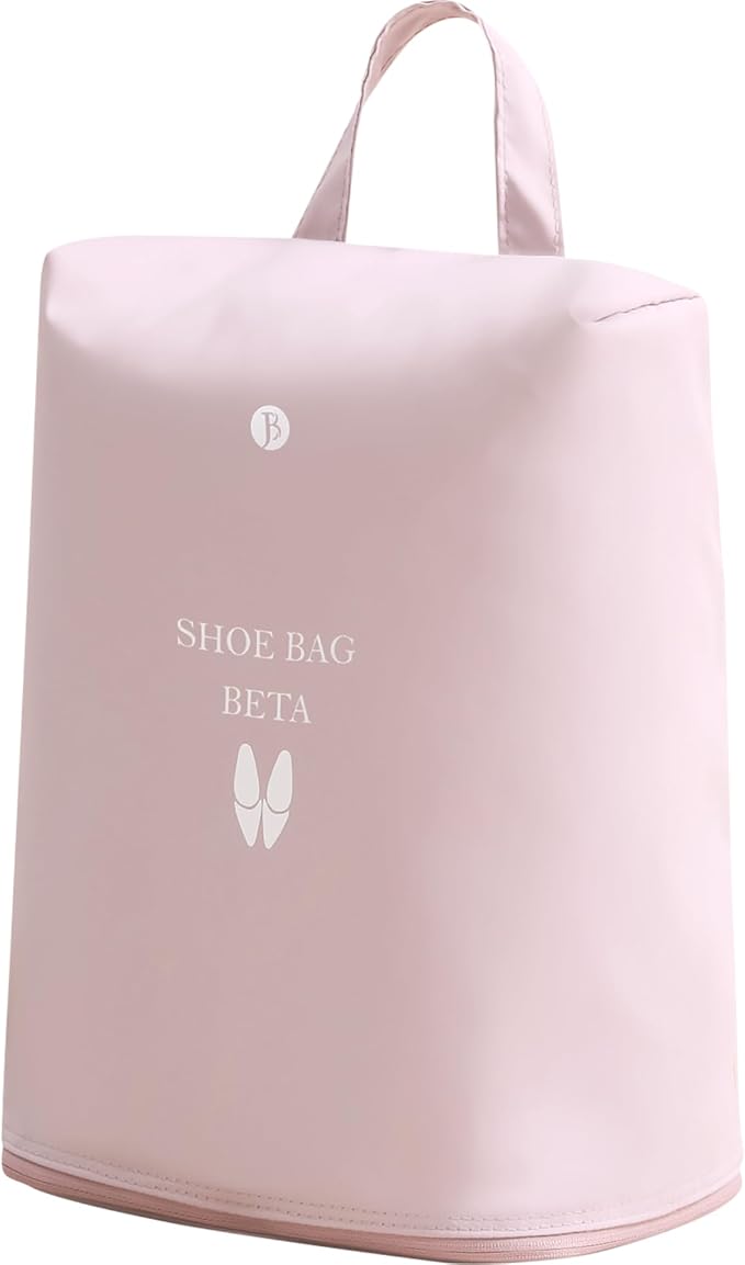 tianzong Shoe Bags for Travel, Water-resistant Shoe Storage Organizer with Zipper for Men and Women (Pink, T400-Beta)