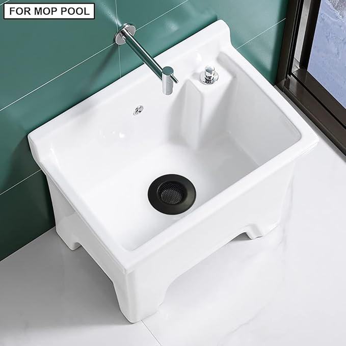 1.75" Bathtub Drain Strainers, Shower Drain Hair Catchers, Stainless Steel Drain Filter Cover for Bathroom Laundry Floor Drain, Fits 1.75"-3.0" Drain Hole, Black