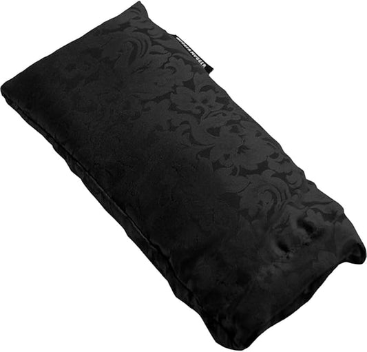 Hugger Mugger Silk Eye Pillow with Flaxseed Filling - Organic Flaxseed Filling, Scent-Free Relaxation, Light Weight, Chill in Freezer, Washable Cover