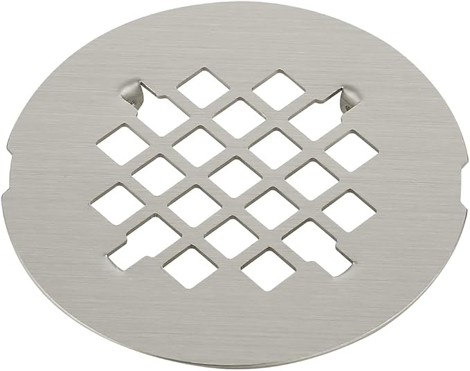 4-1/4” OD Snap-in Shower Drain Cover, Round Shower Drain Strainer, Easy-to-Install Replacement Floor Drain Cover