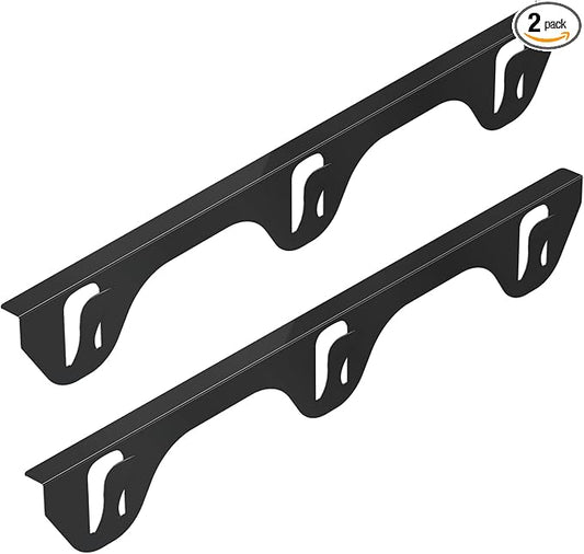 Stove Gap Covers 316 Stainless Steel,2 Pack 23.2" Fixed Stove Gap Filler,Heat Resistant Stove Gap Guards,Between Stove and Counter Slide In Range Trim Kit for Kitchen,Upgrade Shiny Black