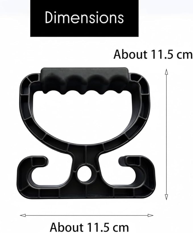 (2-Pack) Premium Multi Purpose Heavy Duty Grocery Shopping Bag Holder Carrier Handle - Upgraded Comfortable Grip - High Capacity