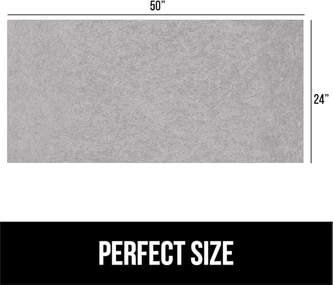 GORILLA GRIP LeakGuard Non-Adhesive Under Sink Mat for Kitchen Cabinet, 24x50, Waterproof Quick Dry Shelf Liner, Durable Absorbent Felt Mats for Bathroom Sinks, Cabinets, Dresser, Easy Trim Light Gray