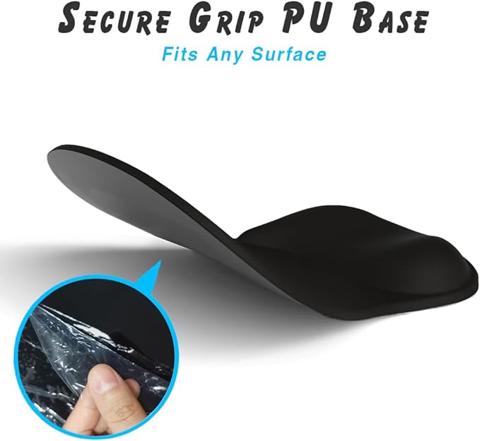 DEMON CHEST ErgoComfort Gel Wrist Rest Mouse Pad - Ergonomic Office Mousepad with Wrist Support - Non-Slip, Designer Desk Accessories Mat for Home & Game Decor (02Pink Serenity)
