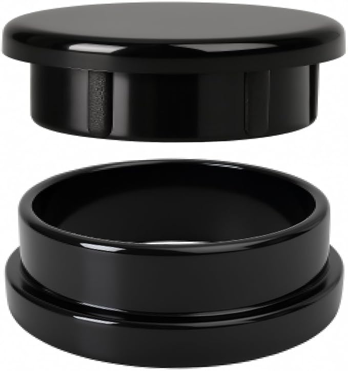 Heavy Duty 1-1/4" Deluxe Wrought Iron Patio Furniture Feet Glides, Round Plastic Chair Leg Caps, Floor Protector for Chairs, Pack of 16, Black