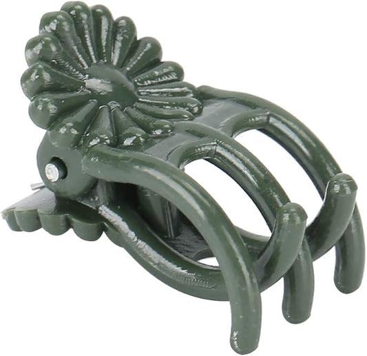 100 Pcs Stem Clip, Chrysanthemum Shape Plant Clips Flower Stems Fixing Support Orchid Clips for Courtyard Greenhouse Planting(There is a Thimble of)