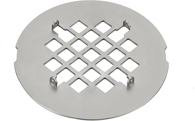4-1/4” OD Snap-in Shower Drain Cover, Round Shower Drain Strainer, Easy-to-Install Replacement Floor Drain Cover