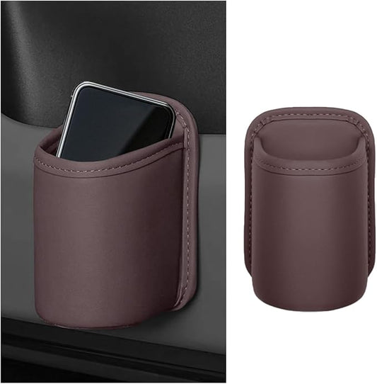 Large Car Door Cup Holder, Clip On Vehicle Seat Side Hanging Cup Drink Holder, Automotive Interior Water Bottle Organizer Mount Accessories, Universal for SUV Sedan Truck (Brown)